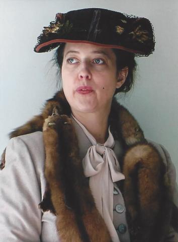 Picture of Eleanor Roosevelt portrayed by Leslie Goddard